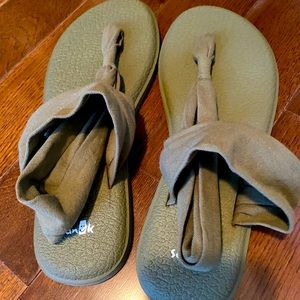 Sanuk Yoga Sling Sandals - Olive Green